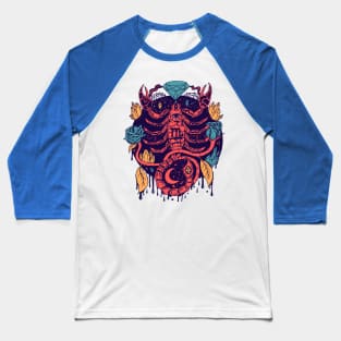 Retro Triad Mystic Scorpio Zodiac Baseball T-Shirt